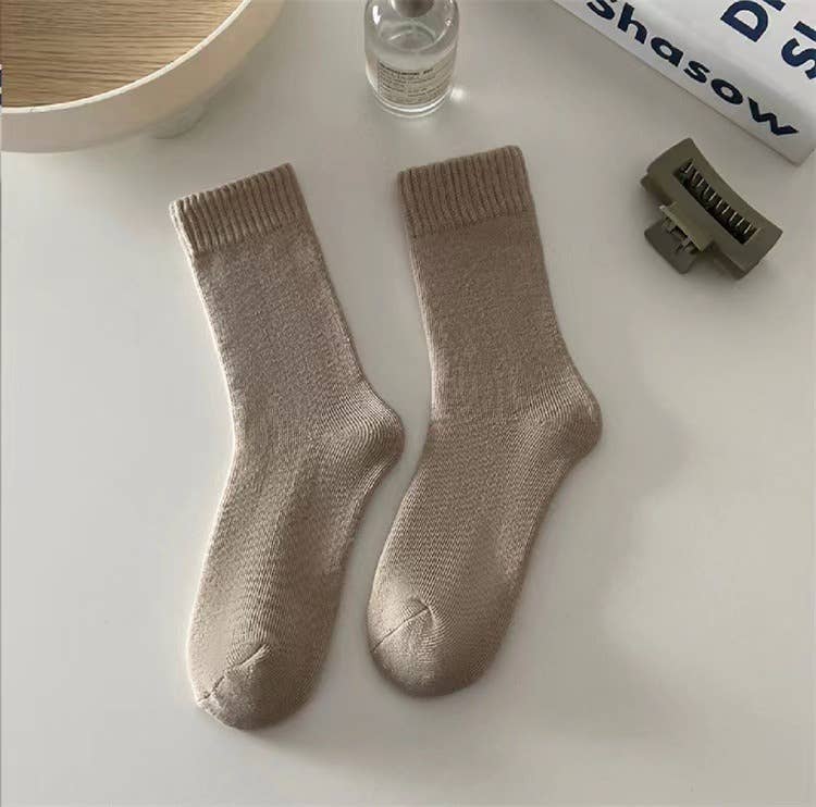 Sweetkama – Großhandel Socken – Damen – Damen Socken aus Samt in Uni-Farbe SKASC41824
