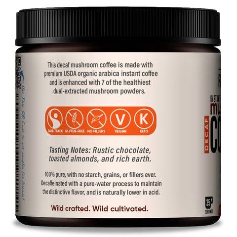 La Republica Coffee - Wholesale Instant Coffee/Espresso - La Republica USDA Organic DECAF Mushroom Coffee