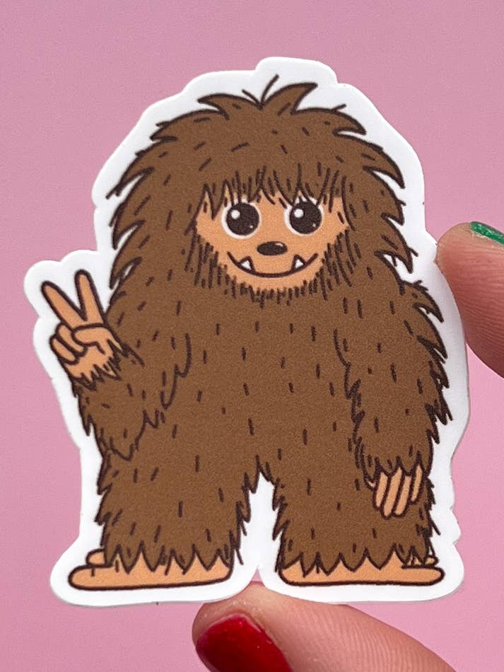 Cute Bigfoot sticker for wholesale by Uplifter Sticker