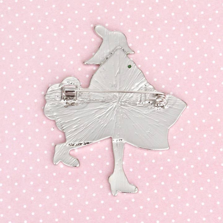 Rosa e verde Broche de Folha de Hera Verde Senhora Rosa AKA Sorority para venda a revendedores na Faire2