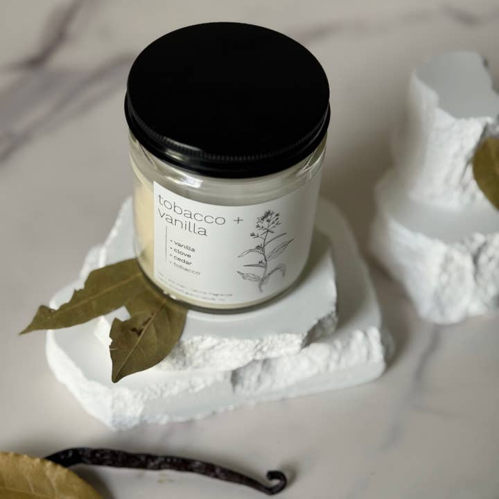 sable candle co. – Engroshandel Glaslys – Tobak+Vanilla 7 oz Classic Soy Wax Stearinlys2