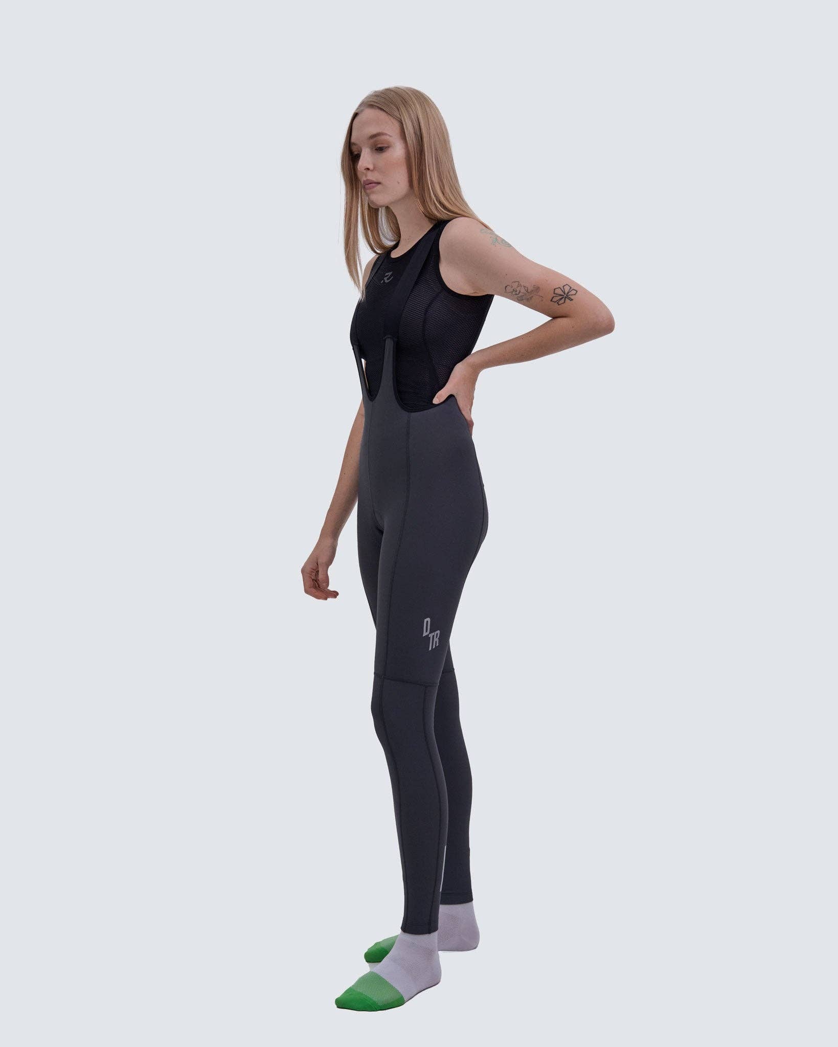 Down The Road - Wholesale Athletic/Lounge Leggings - Women's - Women's Elite Bib Tights - Stone Grey3