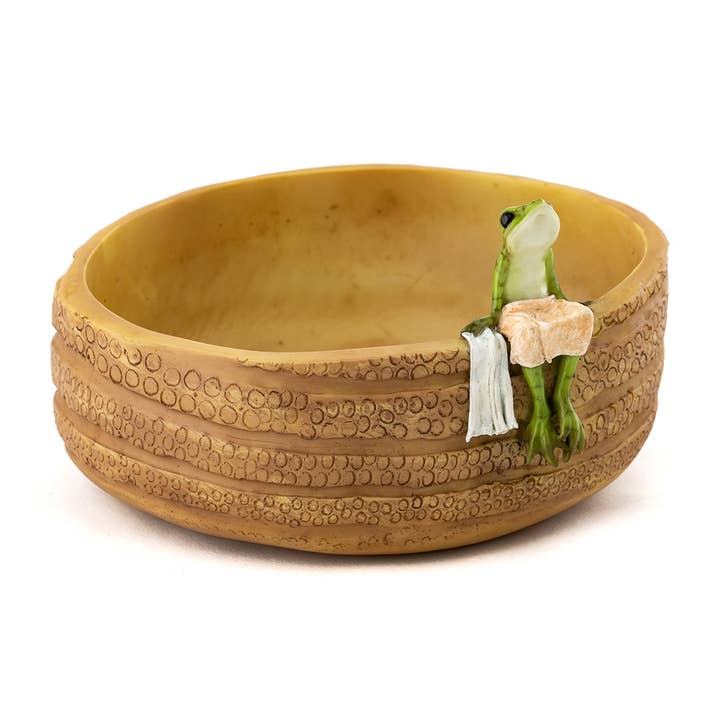 Frog Out Of The Bath Succulent & Tillandsia Planter for wholesale by Top Land Trading