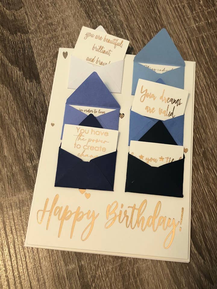 Carte d'anniversaire Tiny Notes pour la vente par D. Johnson & Co Greetings