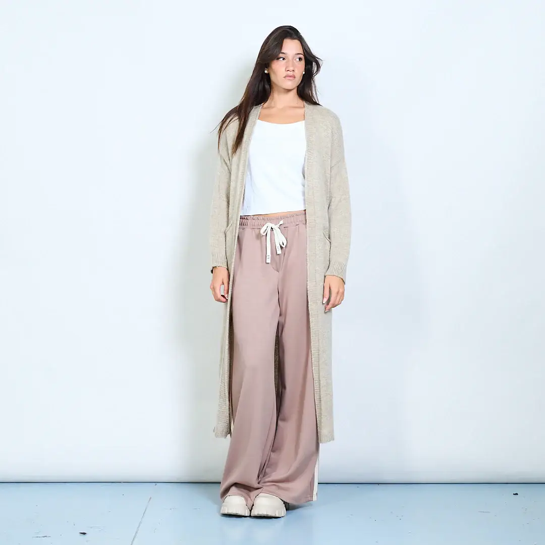 AMELÉ - Wholesale Cardigan - Women's - Long cardigan in maxi comfort knit4
