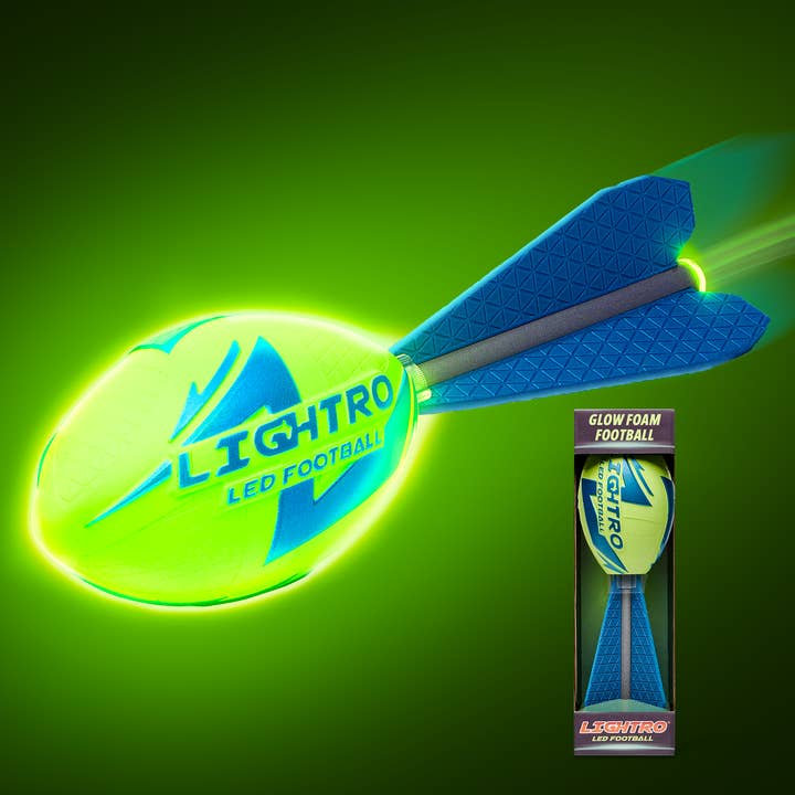 LIGHTRO - Foam Glow Football with Impact Activated LEDs! for wholesale by Cassidy Labs
