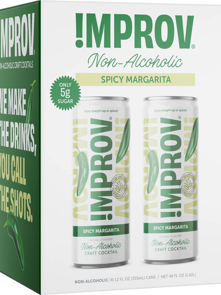Improv Non-Alcoholic Spicy Margarita for wholesale by Improv Non-Alcoholic Cocktails