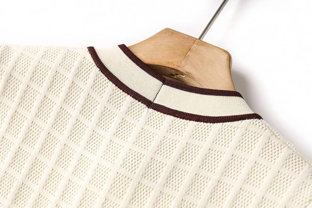 Productseeker - Wholesale Dress - Women's - DR831Y Elegant Cream Knit Bow-Tie Trim A-Line Dress7