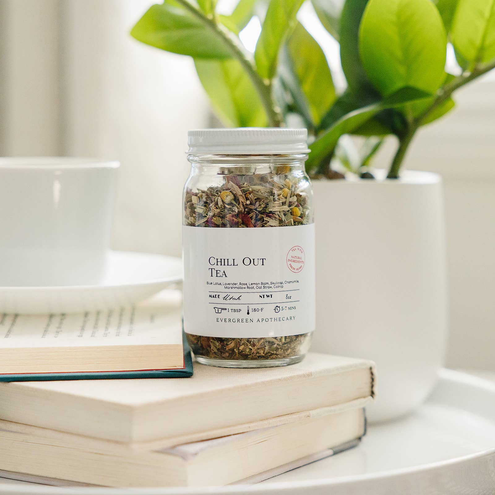 Evergreen Apothecary - Wholesale Loose Tea - Chill Out Tea - with Blue Lotus, 8oz5