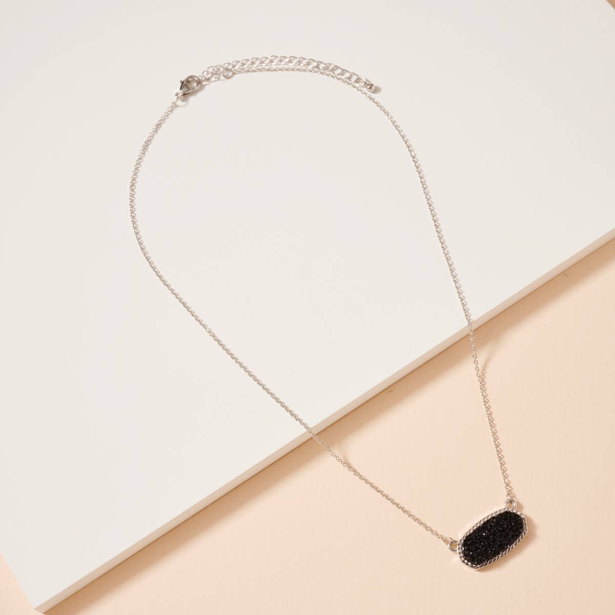 Lilla Haven - Wholesale Pendant/Charm Necklace - Druzy Stone Charm Short Necklace31