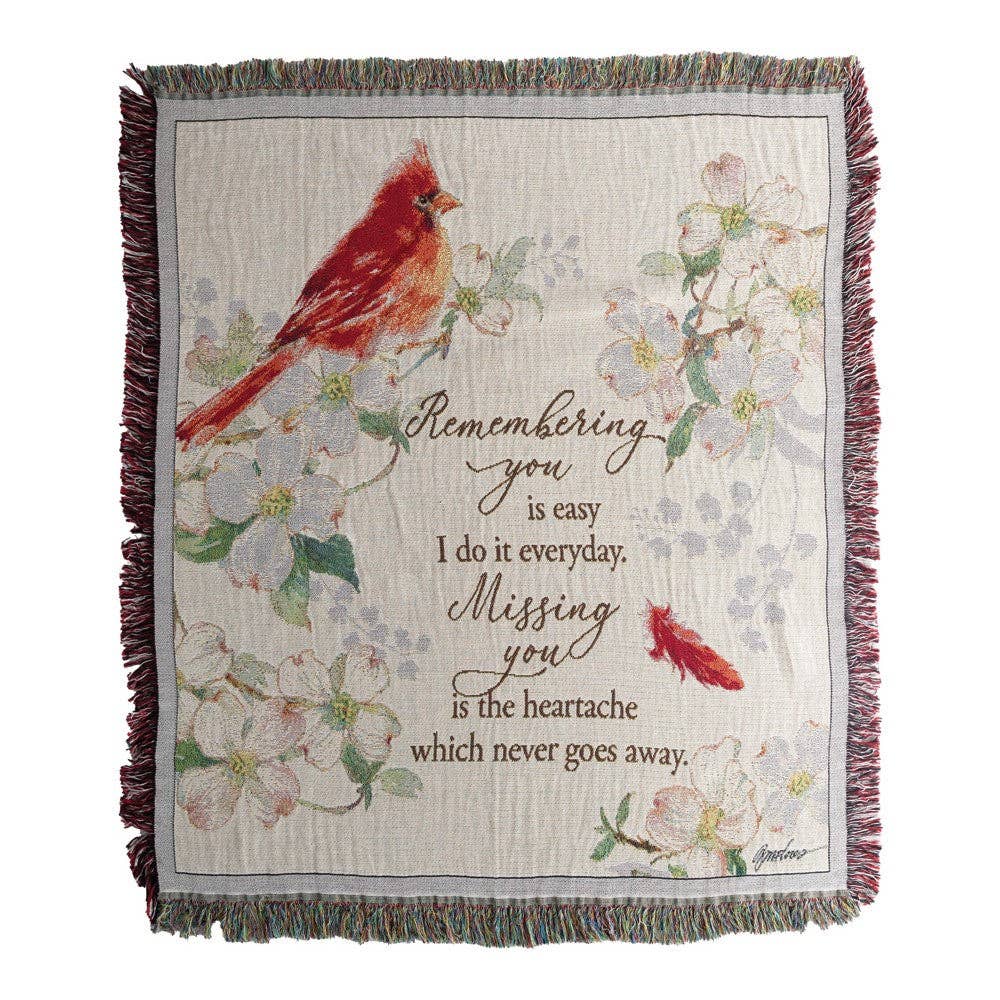 Manual Woodworkers and Weavers, Inc. - Wholesale Throw Blanket - Remembering You Tapestry Throw0