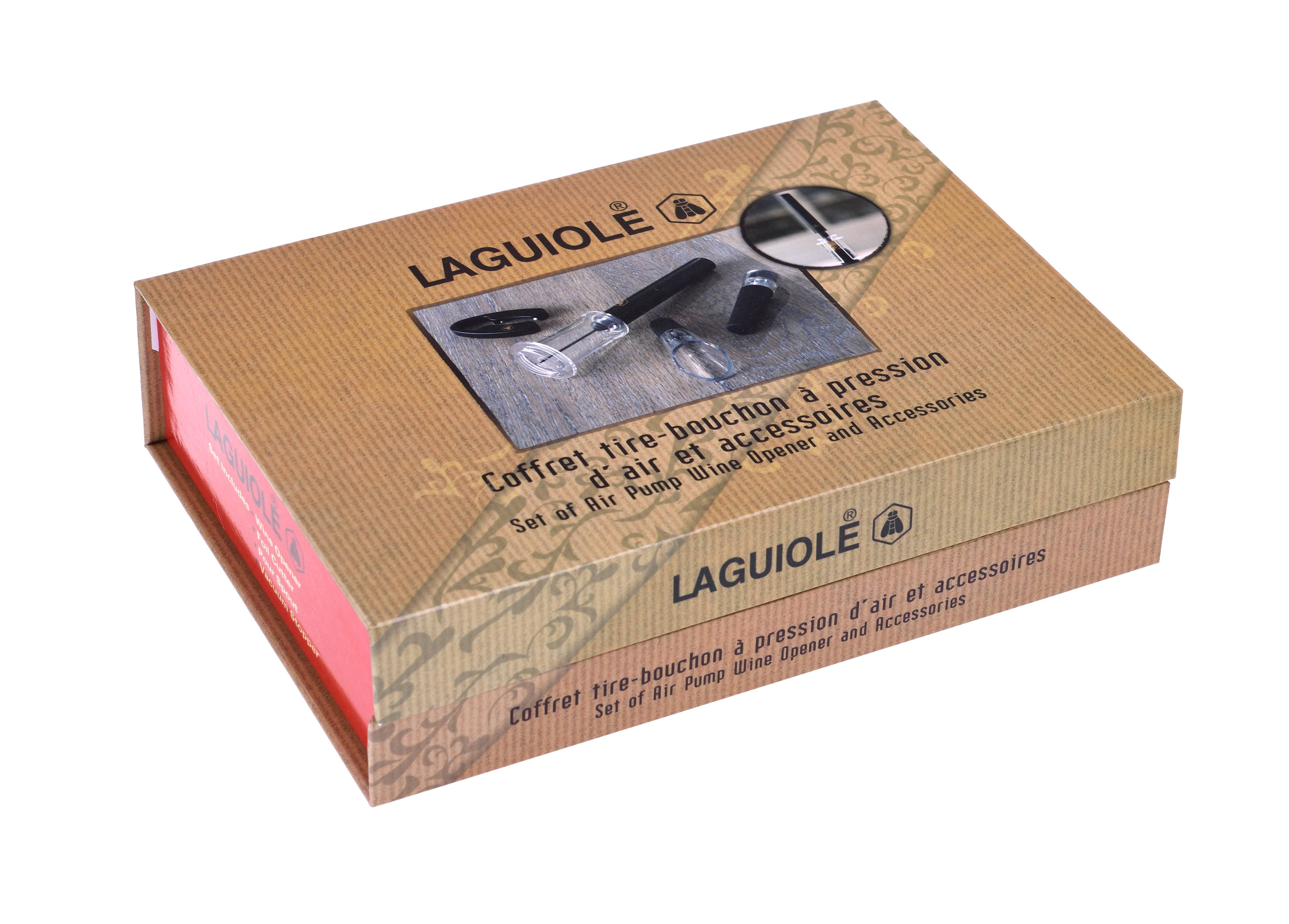 Laguiole - Wholesale Wijnbenodigdhedenset - Luchtdrukkurkentrekker en wijnaccessoires set5