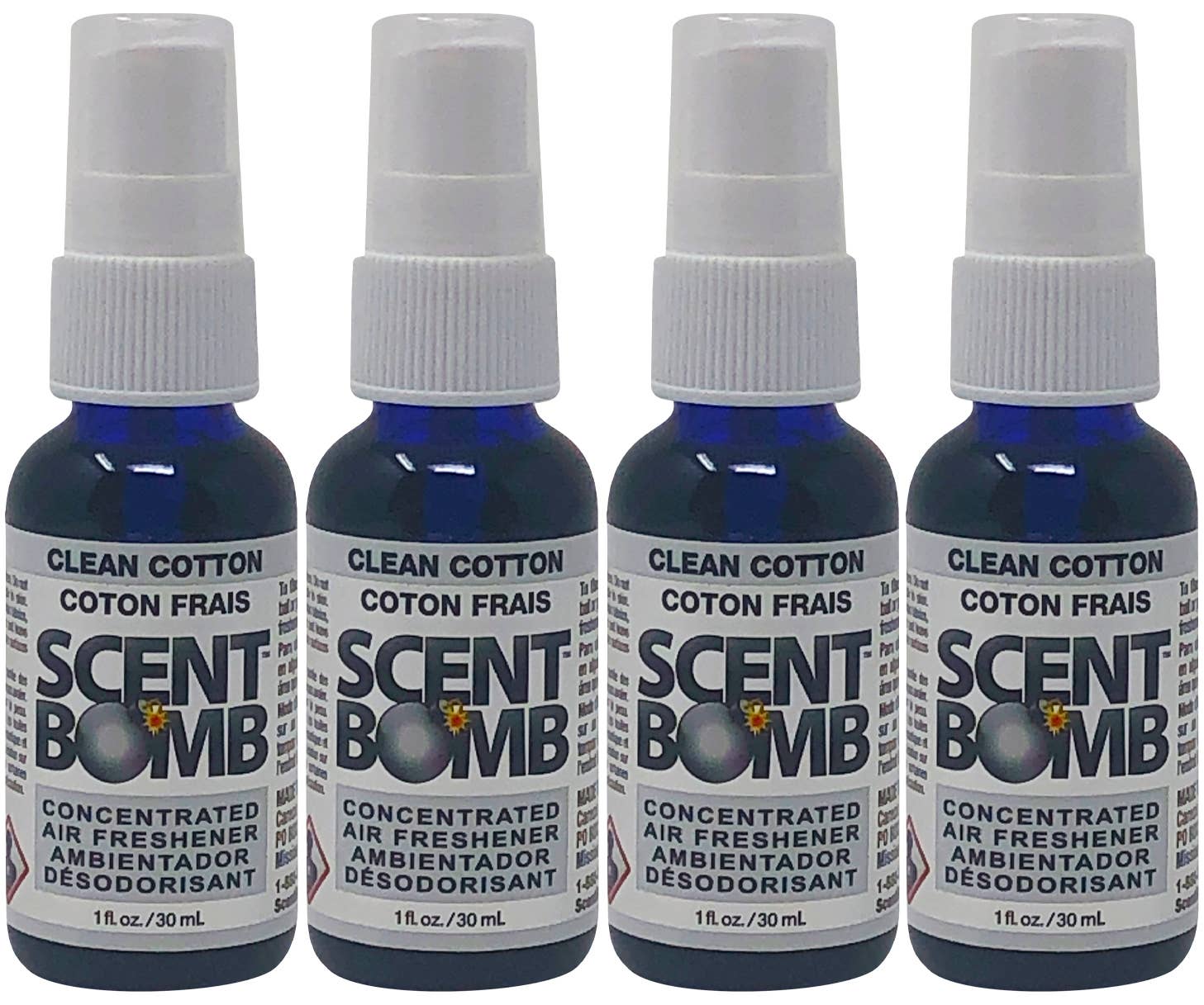 Scent Bomb - Wholesale Air Freshener - Scent Bomb Air Freshener Clean Cotton 1oz Spray1
