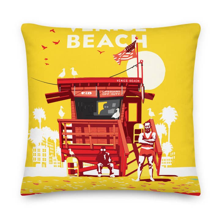 Almofada | Venice Beach por atacado de Legendary Landmark Art Prints