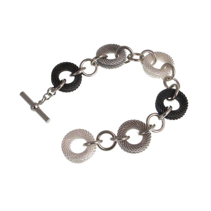 Circle Link Mesh Bracelet for wholesale by Erica Zap Designs