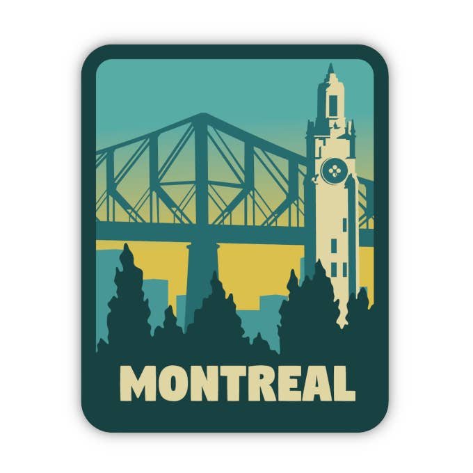 Montreal Sticker | Travel & City Vinyl, Waterproof Stickers for wholesale by Vancity Stickers