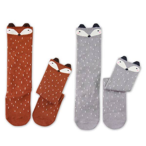Raccoon- Brown Knee Socks for wholesale on Faire