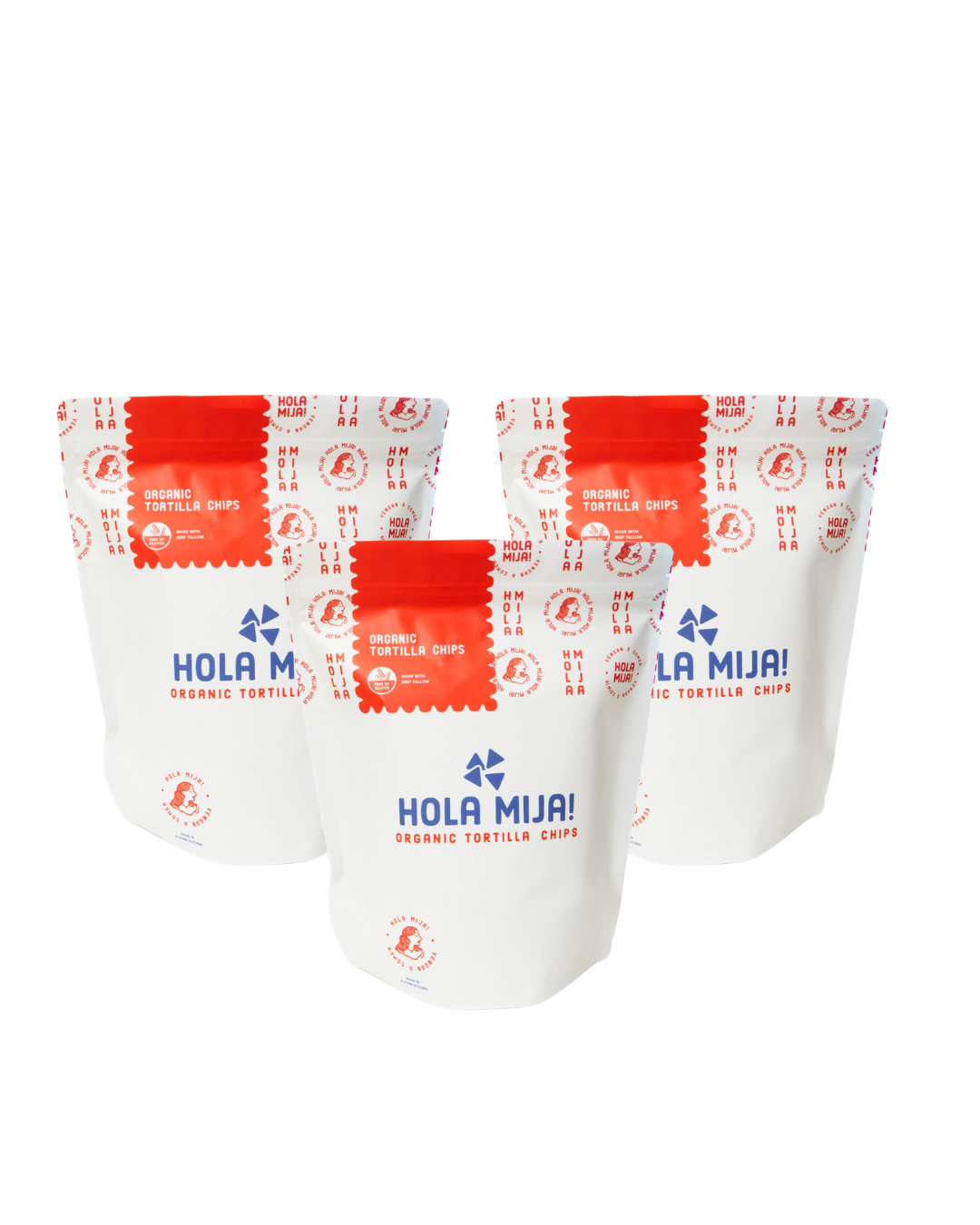 Hola Mija Chips (Beef Tallow - Tortilla Chips) - Wholesale Chips - 7oz Organic Tallow Tortilla Chips 7