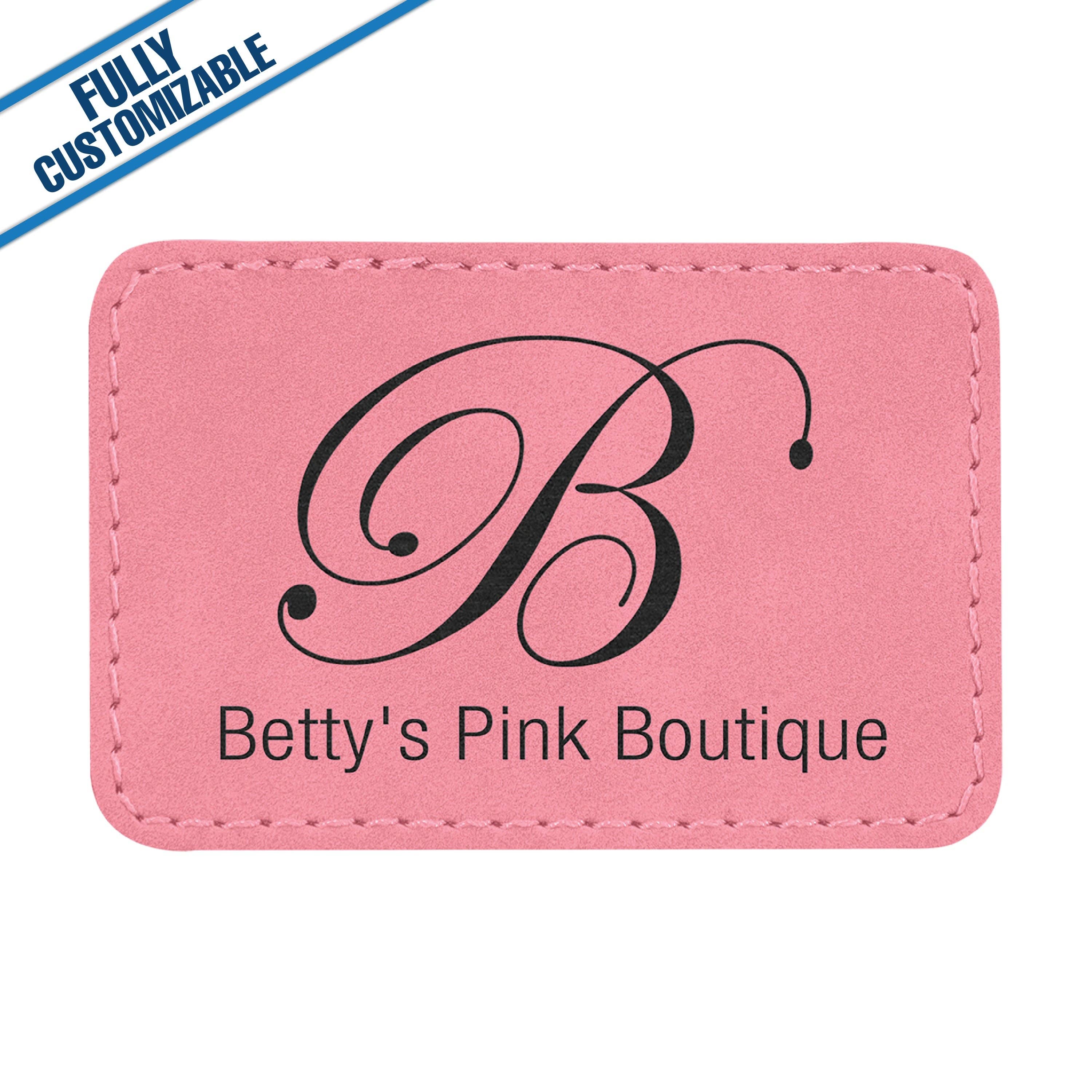 GiftWorksPlus - Wholesale Patch - Engraved Leatherette Rectangle Patch - Fully Customizable18