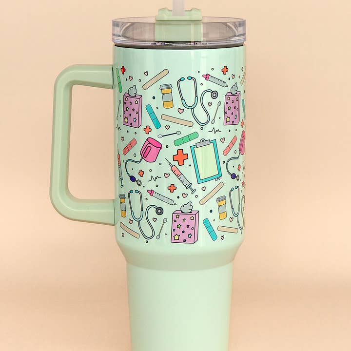 Callie Danielle - Wholesale Insulated Mug/Tumbler - Healthcare Icons 40oz Tumbler1