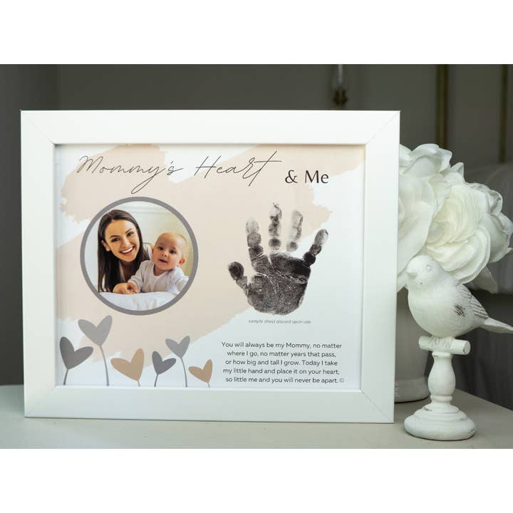 The Grandparent Gift Co. Inc. - Wholesale Picture Frame - Kids & Baby - Mommy Handprint Keepsake Frame: Heart and Me 4381
