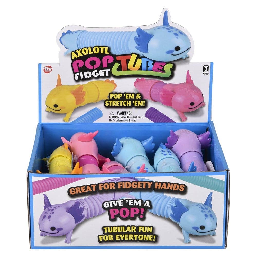 La Luna Bella - Toys – Großhandel Fidget Toy – Kinder – 7,5" Axolotl Fidget Pop Tube LLB Fidget Toys6