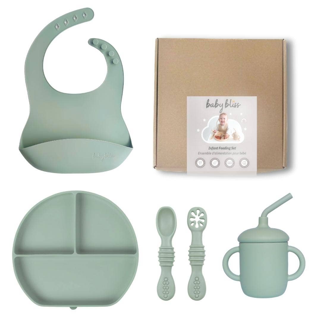 Baby Bliss - Wholesale Feeding Set - Baby - Infant Feeding Set, Baby Mealtime Gift Set with Box3
