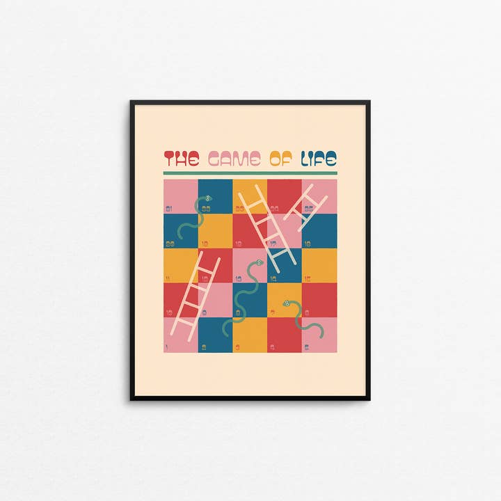 Up And Down Art Print for wholesale by Mad Love Creative Co.