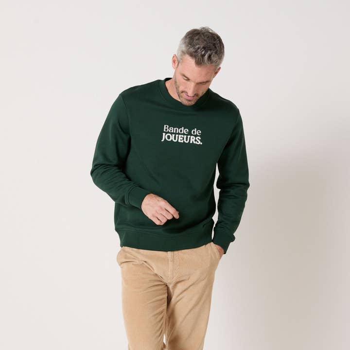Player Band Sweatshirt Oak Green for wholesale by JAQK