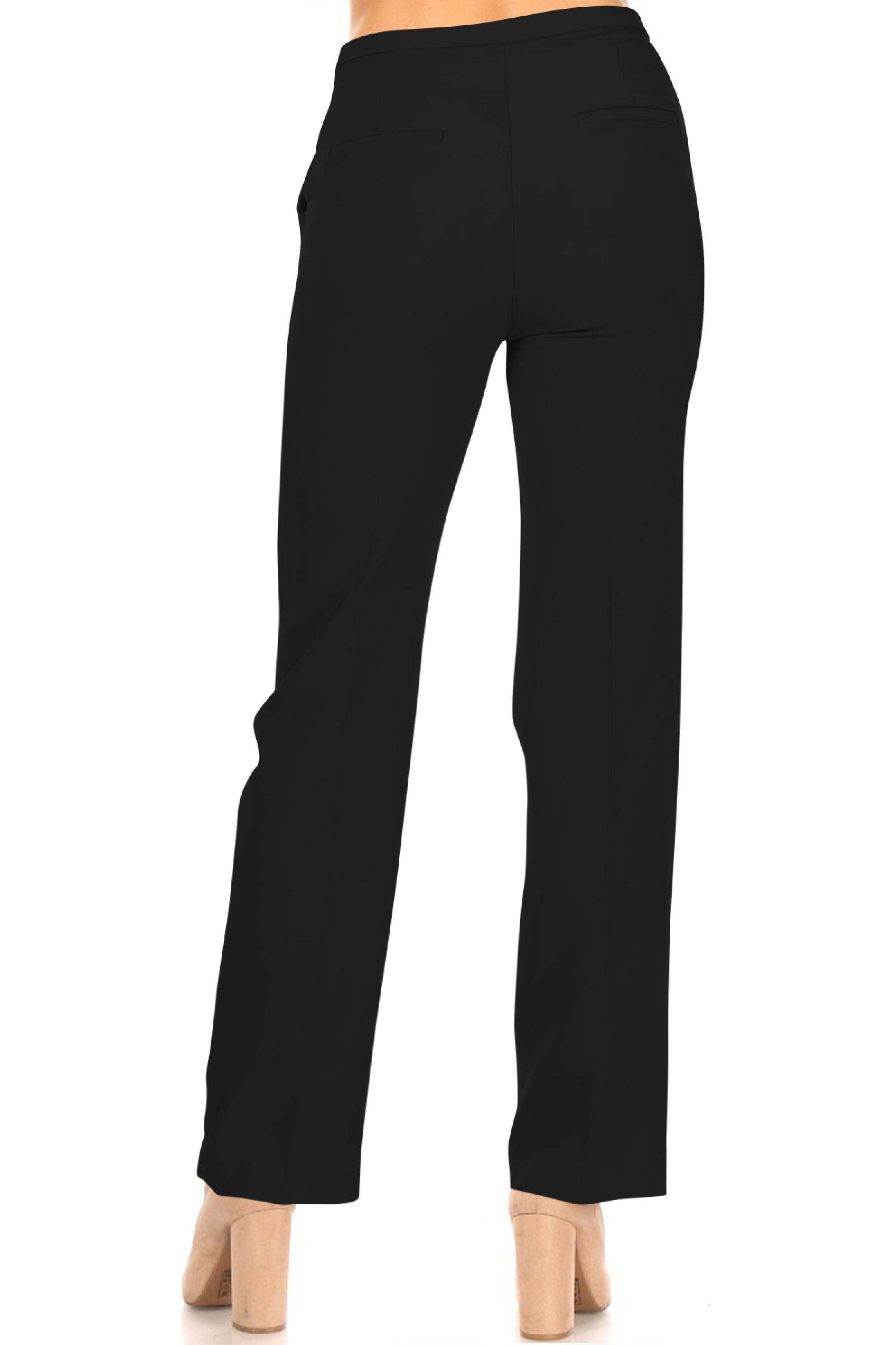 MOA COLLECTION - Wholesale Pants - Women's - Women's Casual Straight Woven Dress Pants for Office Work2
