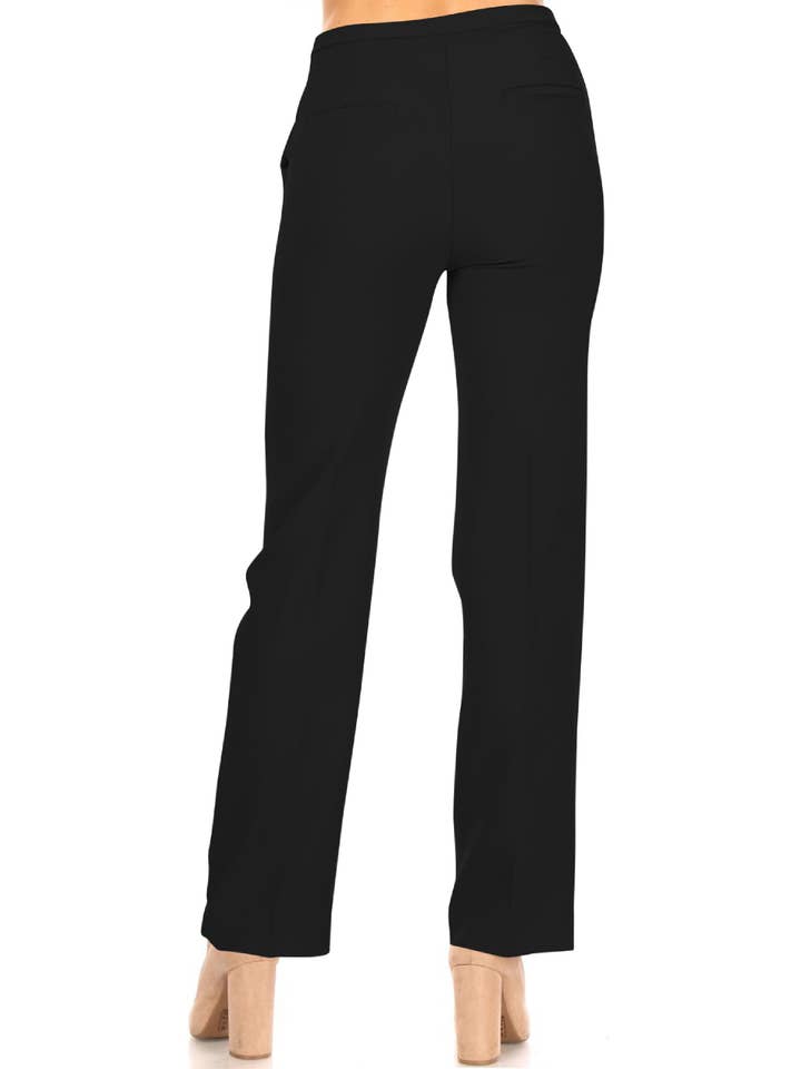 MOA COLLECTION - Wholesale Pants - Women's - Women's Casual Straight Woven Dress Pants for Office Work2