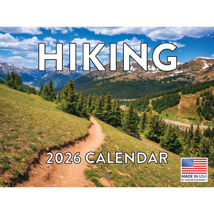 Calendrier de randonnée 2026 Sentiers Calendrier mural mensuel 12 mois pour la vente par 2026 Calendars