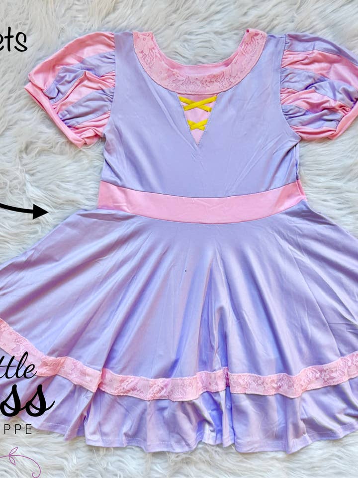 Little dress shoppe - Wholesale Dress - Kids - Rapunzel Twirly Dress