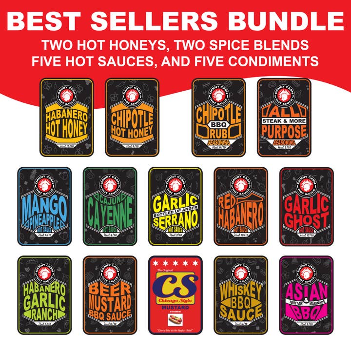 Bästsäljare Paket för wholesale av Danny Cash Hot Sauce