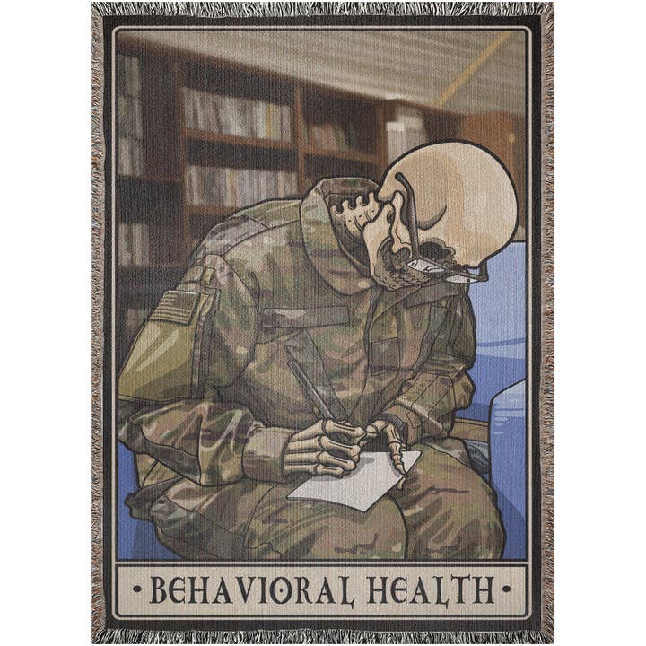 Manta Tejida de Salud Conductual para venta al por mayor de Platoon Daddy LLC