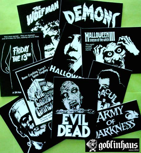 GOBLINHAUS – Adesivo por atacado – 100 Adesivos Aleatórios - Horror, Monstros, Halloween2