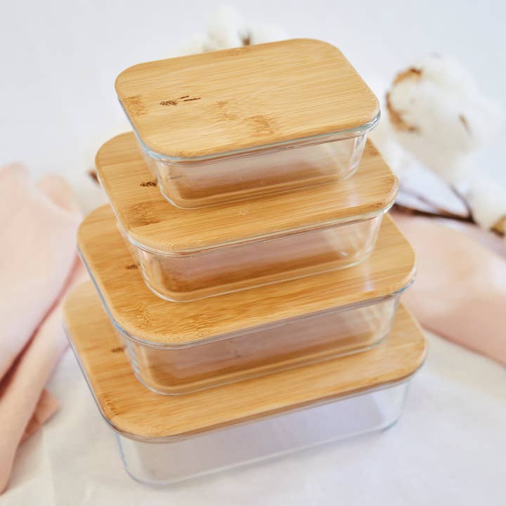 The Conscious Store - Wholesale Food storage container - Glass Storage Containers (Set of 4)1