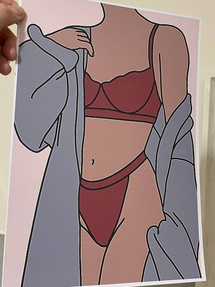 Body Posivity A4 print for wholesale by Eleven official