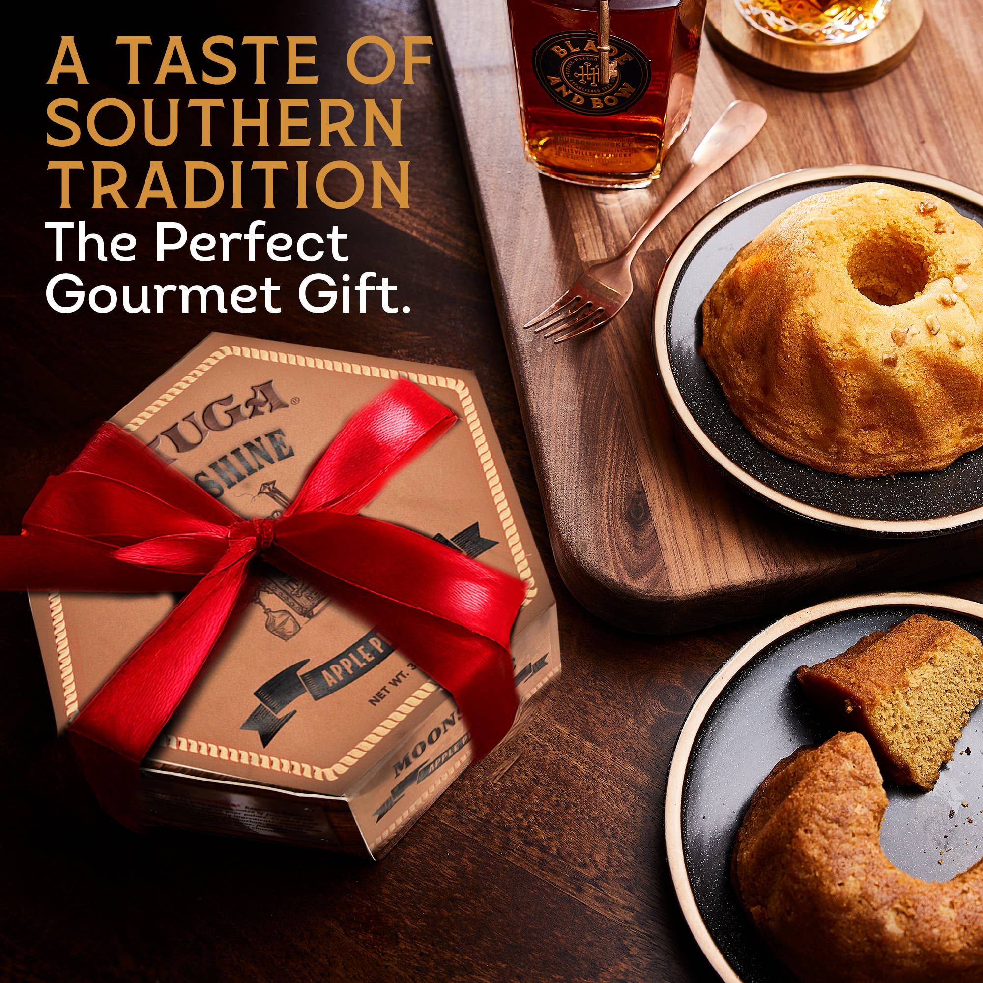 Tortuga Spirit Cake Company - Wholesale Cake - Moonshine Apple Pie Cake - 4oz3