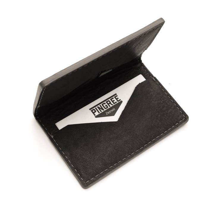 Concord Card Wallet: Onyx or Dune for wholesale by Pingree Detroit