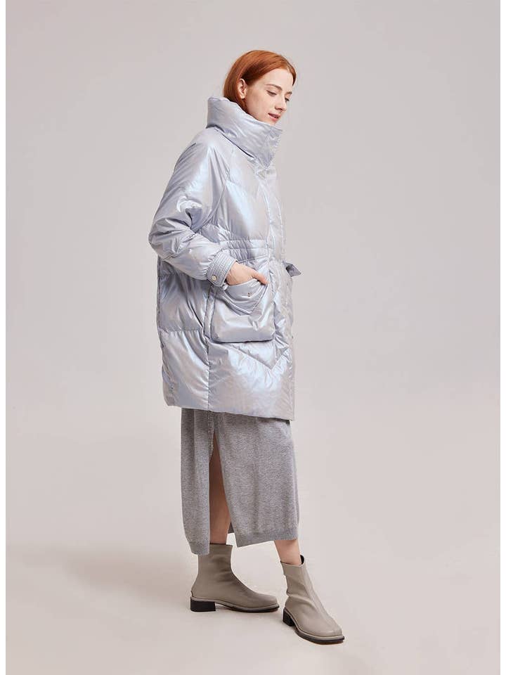 NAP – Großhandel Pufferjacke – Damen – Shiny Boxy Daunenjacke4