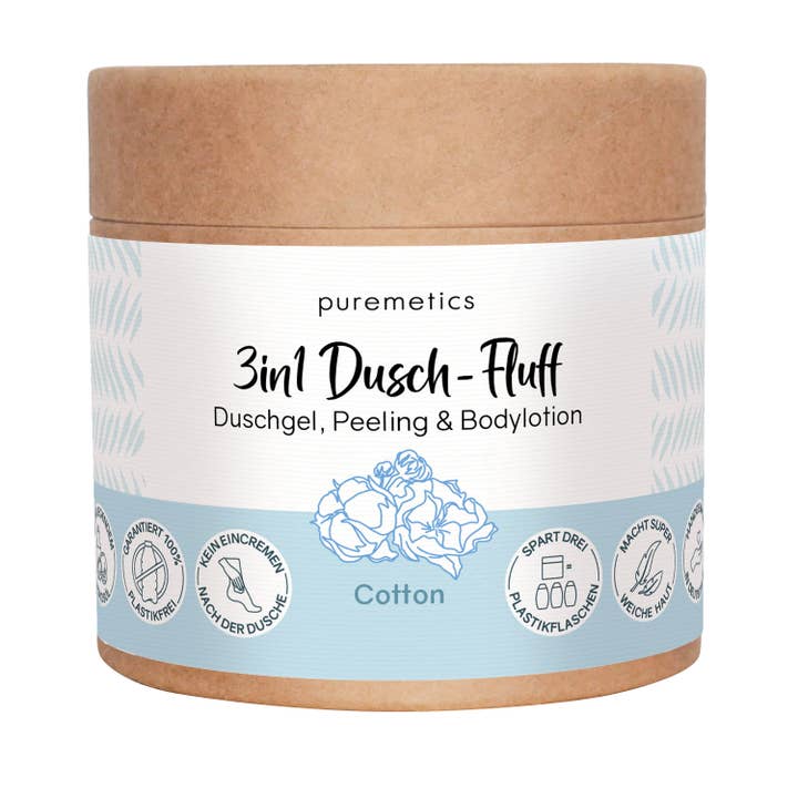 puremetics GmbH - Wholesale Body Wash/Shower Gel - 3-in-1 shower fluff 'cotton'