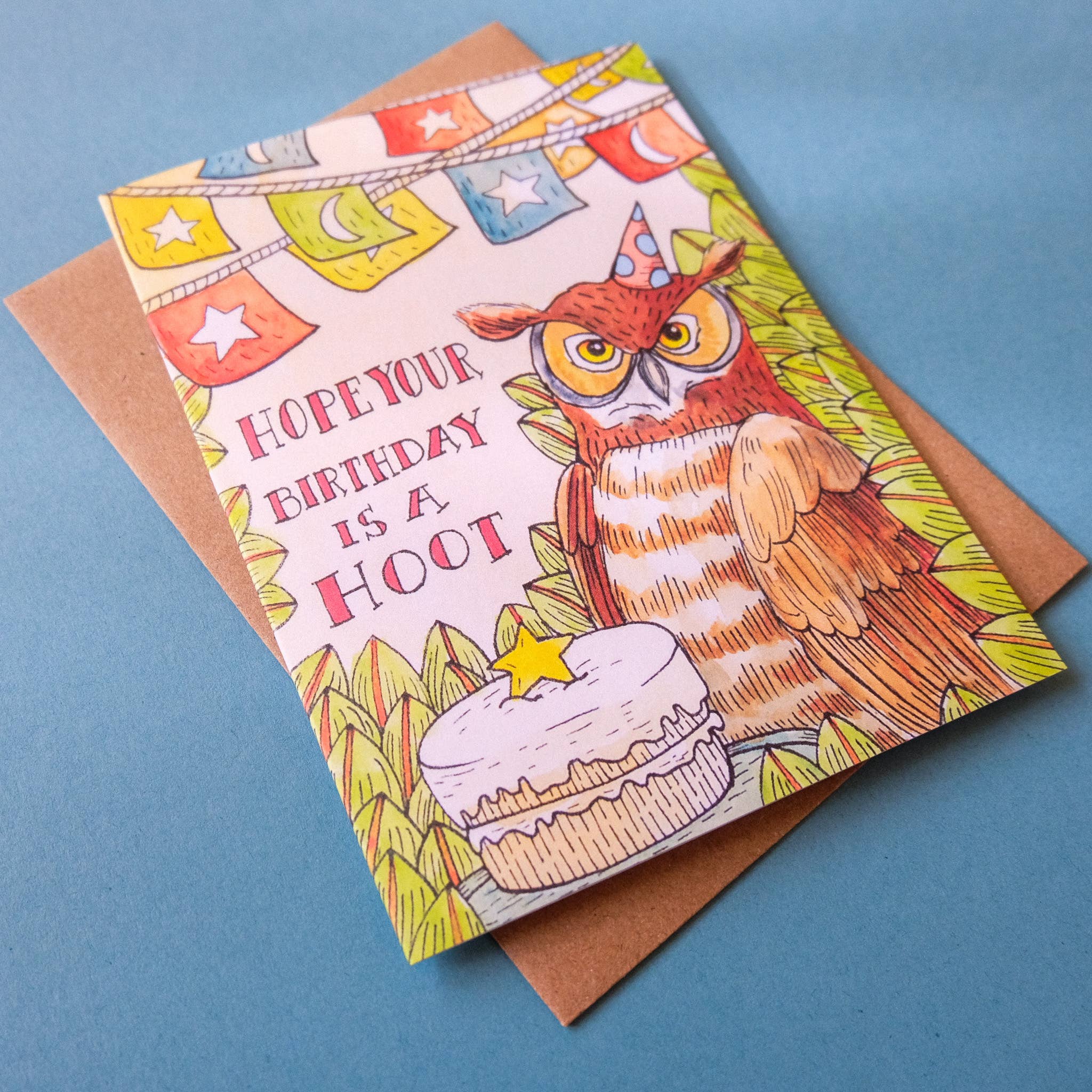 Mattea - Wholesale Birthday Card - Hope Your Birthday Is A Hoot Card2