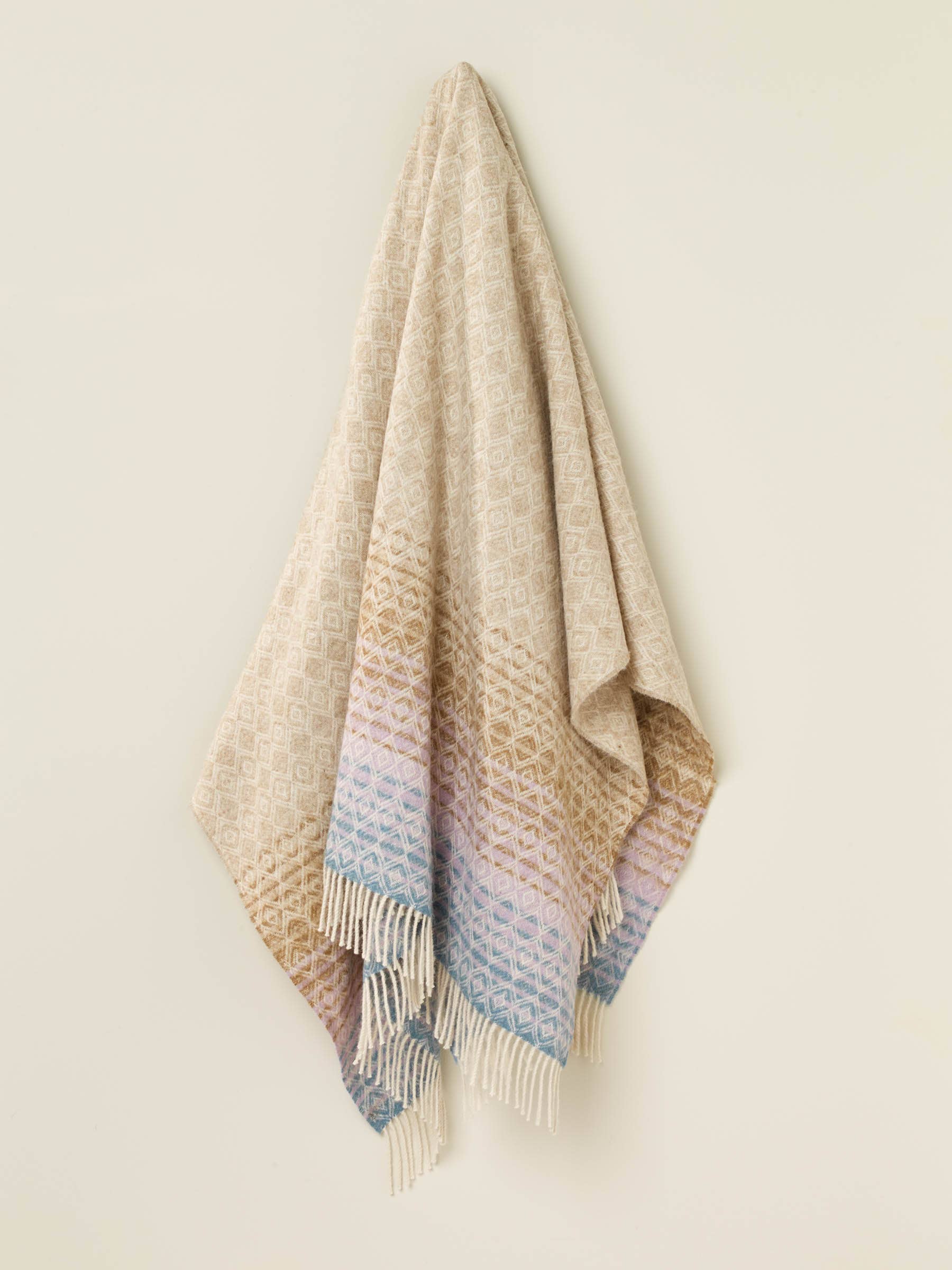 Bronte by Moon - Wholesale Throw Blanket - British Wool Ombre Diamond Throw2