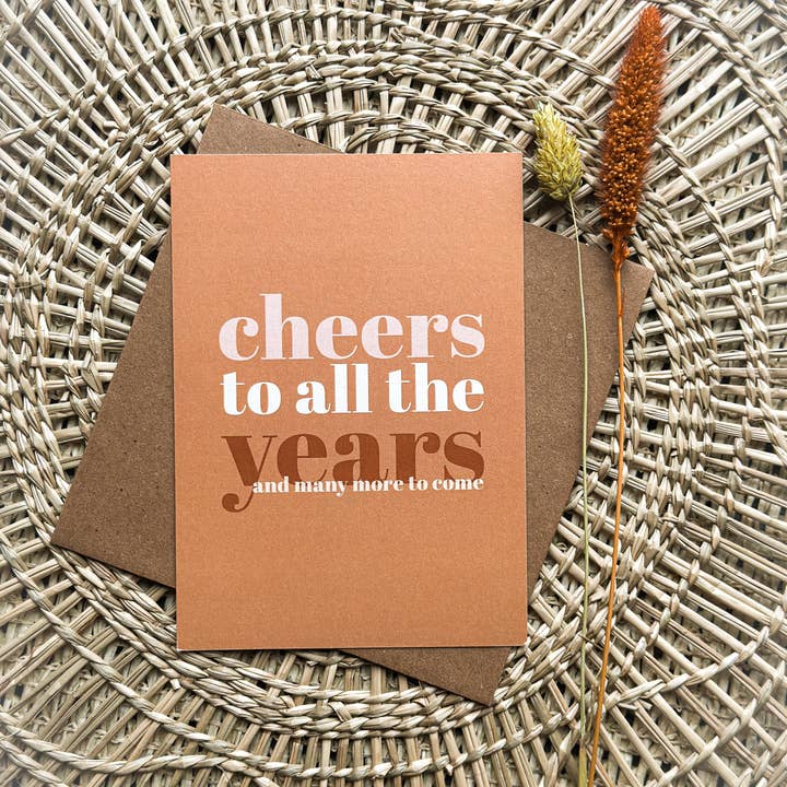 Streepjes Designs - Wholesale Birthday Card - Cheers to all the years | Summer Collection '24