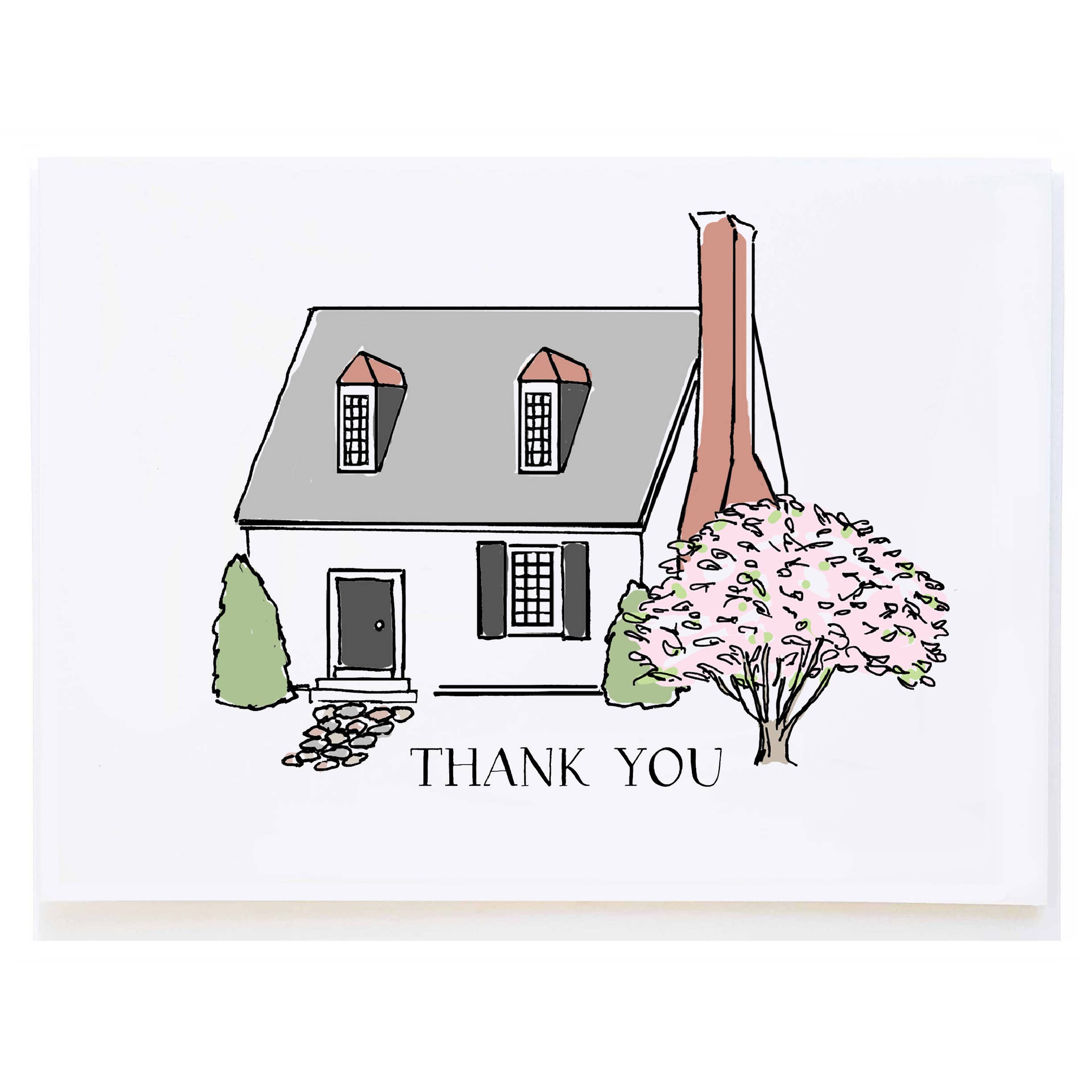 mollyOcards - Wholesale Thank You Card - Cottage Thank You0