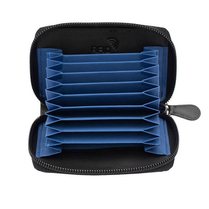 PRIMEHIDE - Wholesale Card Holder - Unisex - Concertina Leather RFID Credit Card Holder - 7803