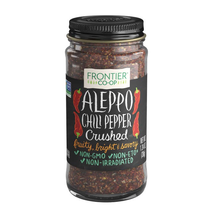 Frontier Co-op - Wholesale Dried Spice - Aleppo Chili Pepper, Crushed, Kosher, 10K Heat Units 1.34 Oz