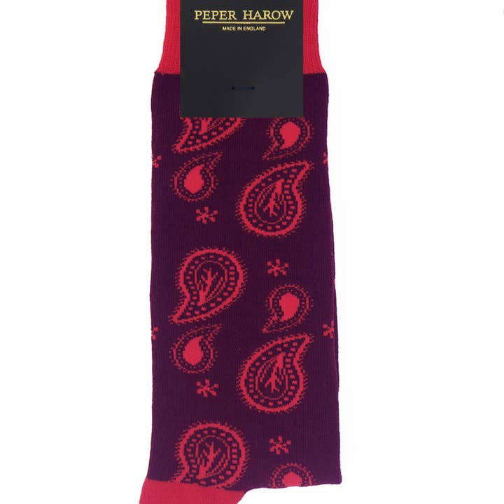 Peper Harow Socks - Wholesale Socks - Men's - Paisley Men's Organic Socks4