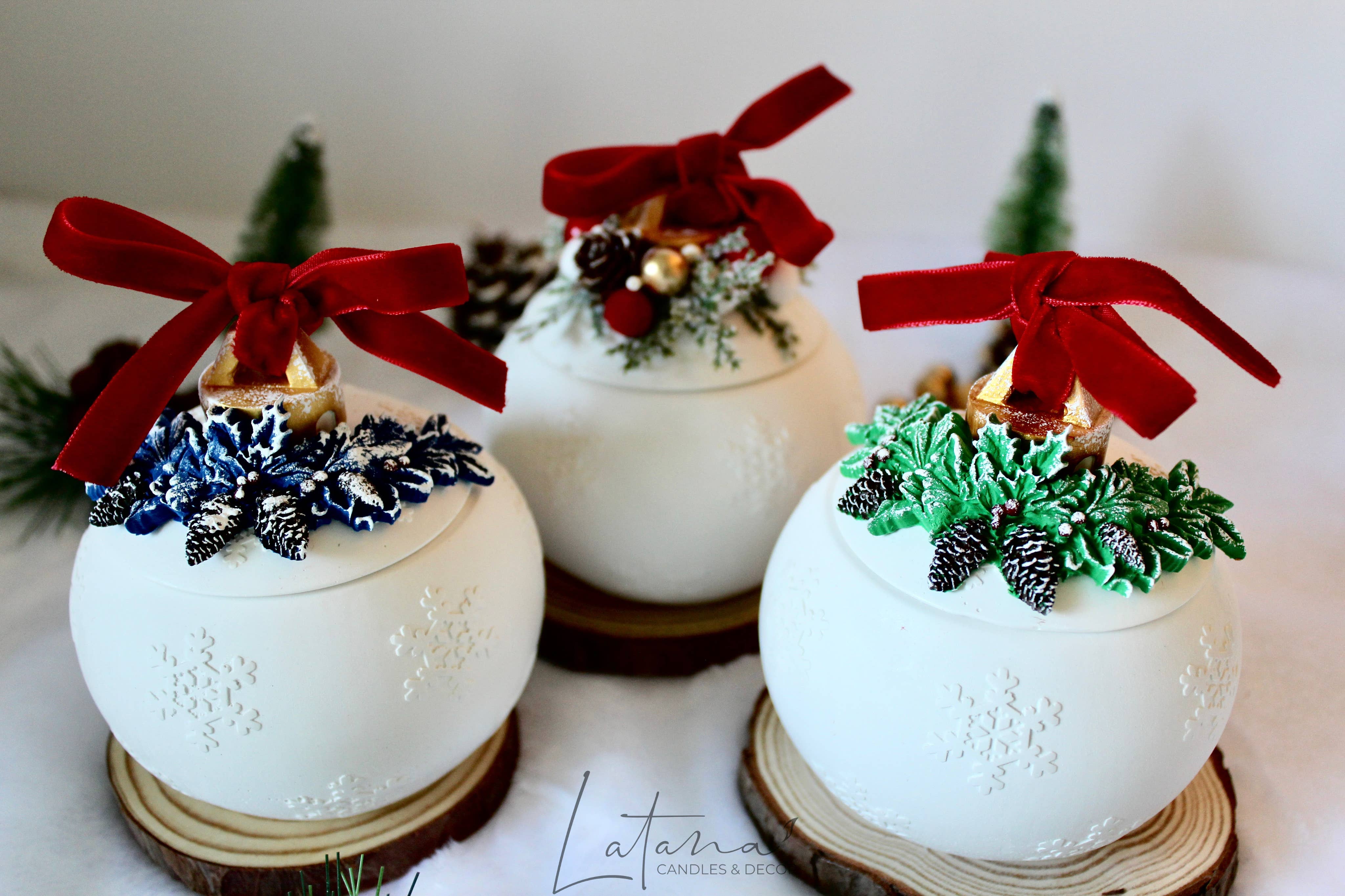 Latana Candles - Wholesale Jar/Filled Candle - Christmas candle | Christmas Ball Jar | Holiday Decor9